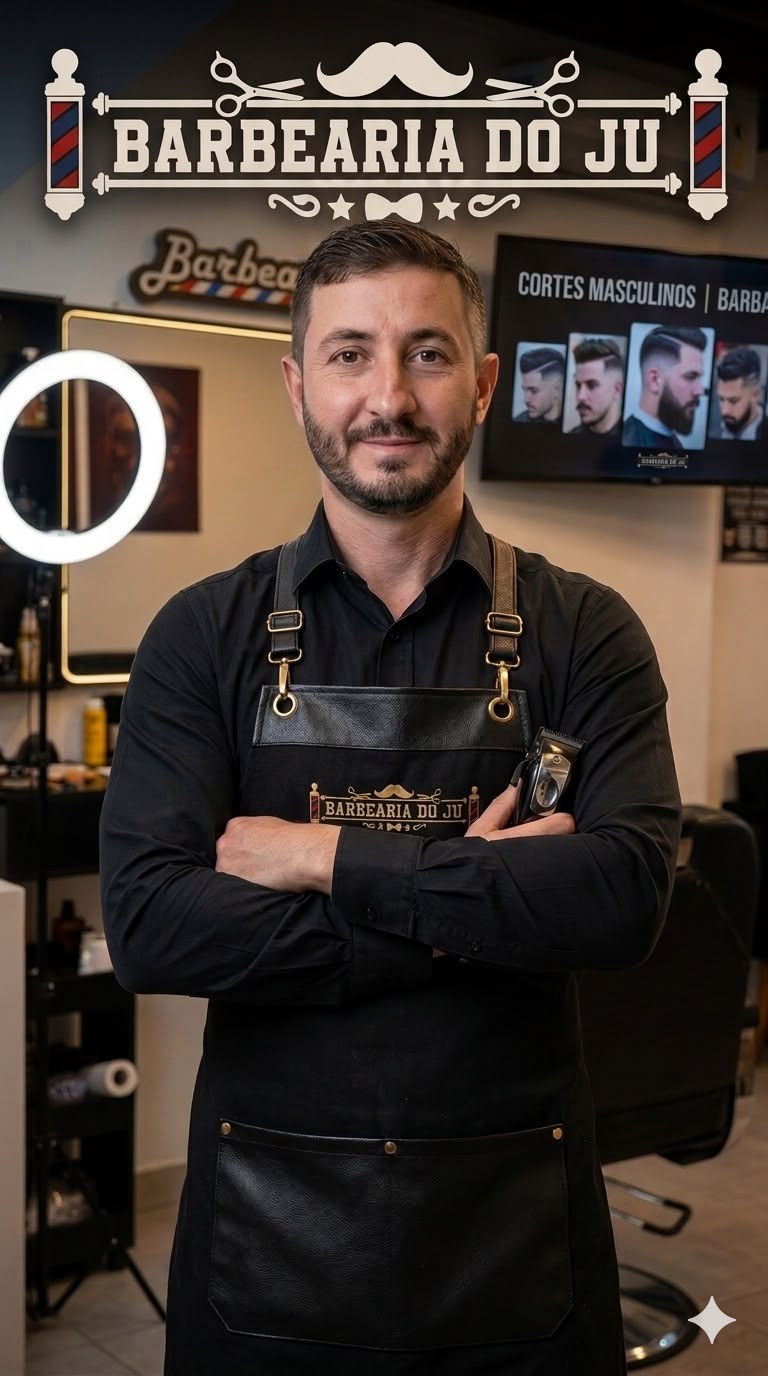 Juliano, barbeiro da Barbearia do Ju