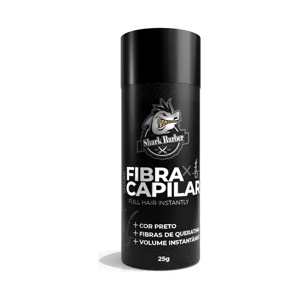Fibra capilar Preta Shark Barber